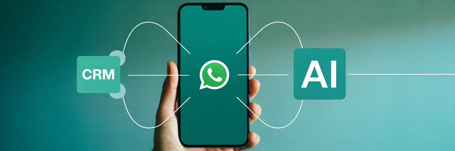 API oficial conecta WhatsApp, IA e CRM para sincronizar dados e automações em tempo real.