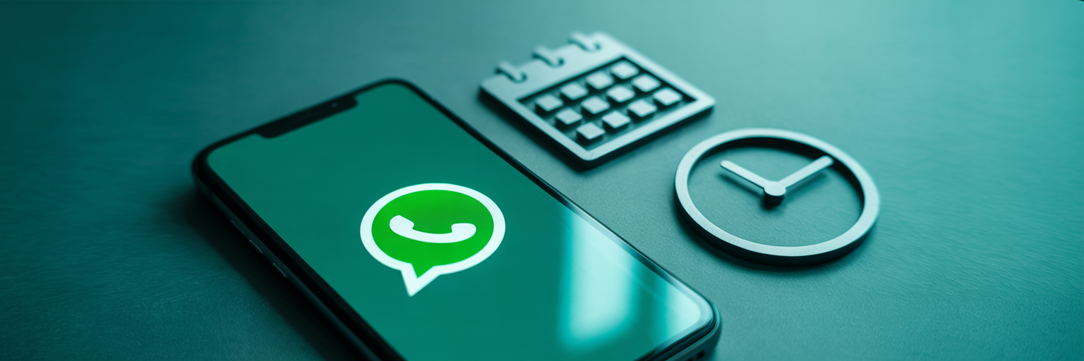 Crie fluxos de agendamento no WhatsApp e reduza faltas e atrasos
