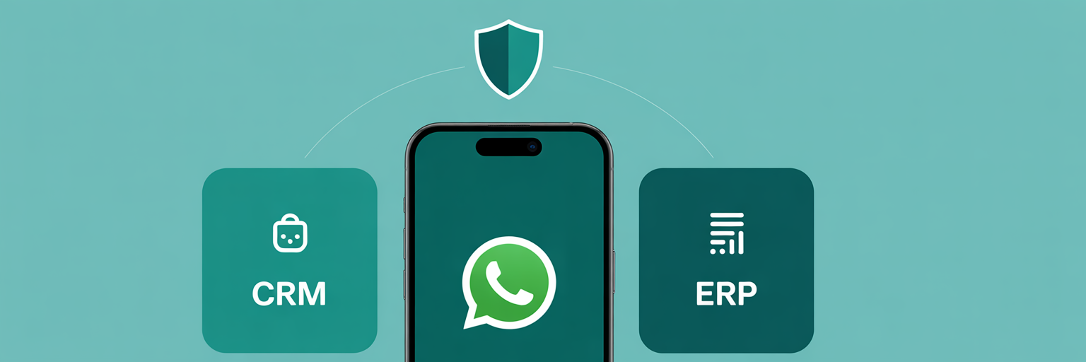 Integre WhatsApp, CRM e ERP com segurança e proteção de dados
