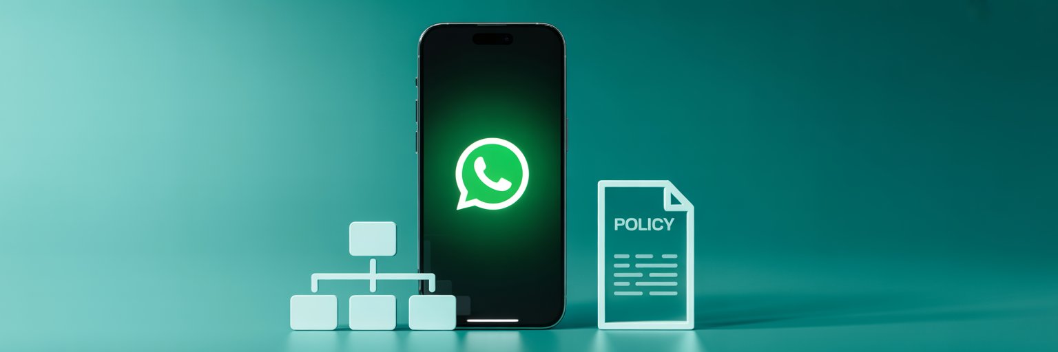 Governança no WhatsApp corporativo como base para eficiência, controle e crescimento sustentável
