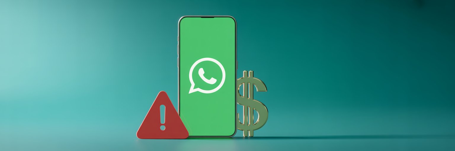 Uso de WhatsApp não oficial que eleva custos ocultos e aumenta risco de bloqueio no WhatsApp